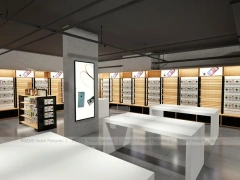 Orange White Mobile Store Wall Display Layout