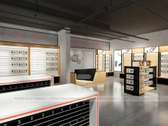 Orange White Mobile Store Wall Display Layout