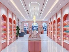 Pink Arched Cosmetics Boutique Interior