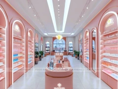 Pink Arched Cosmetics Boutique Interior