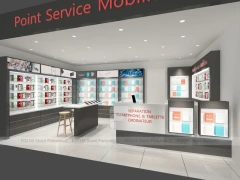 Point Service Mobiles White Store Interior