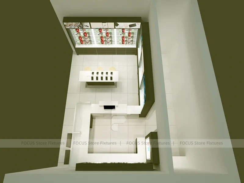 Point Service Mobiles White Store Interior