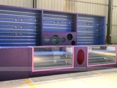 Purple Blue LED Phone Accessories Wall Display