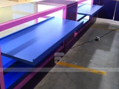 Purple Blue LED Phone Accessories Wall Display