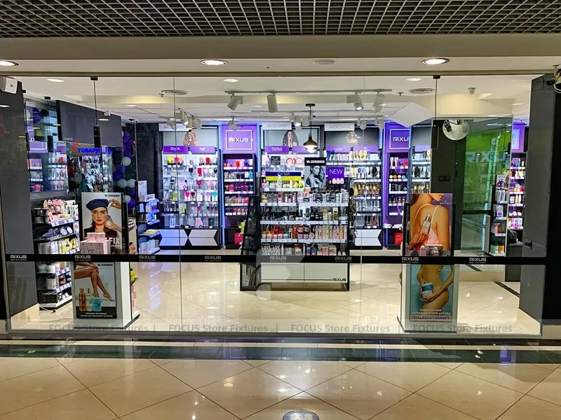 Purple Cosmetics Mall Store Interior