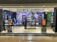 Purple Cosmetics Mall Store Interior