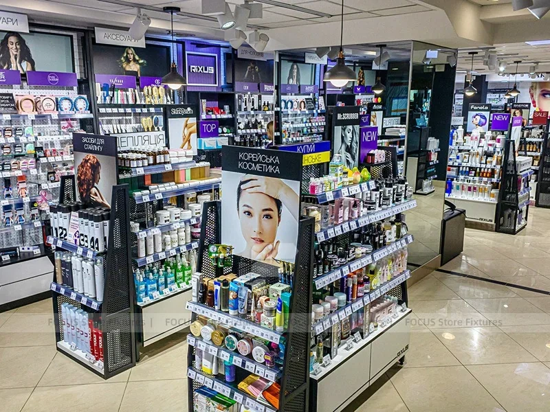 Purple Cosmetics Mall Store Interior