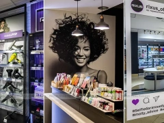 Purple Cosmetics Mall Store Interior