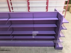 Purple Double Sided Gondola Shelving Fixture