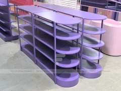 Purple Rounded Gondola Display Fixture