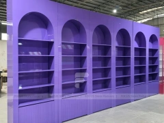 Purple Rounded Gondola Display Fixture