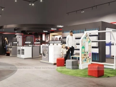 Red Black Mobile Phone Store Interior
