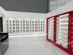 Red Black Mobile Phone Storefront Display