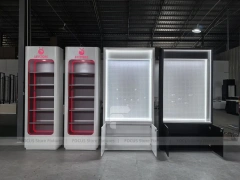 Red Black Phone Display Cabinet Set Standalone