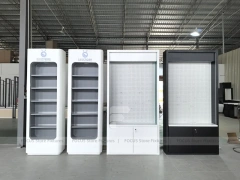 Red Black Phone Display Cabinet Set Standalone