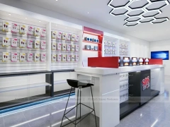 Red Black Phone Service Counter Store