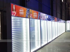 Red Blue Device Fixer Backlit Wall Display