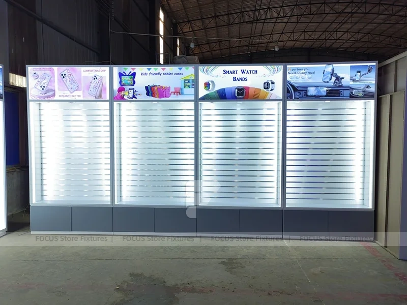 Red Blue Device Fixer Backlit Wall Display