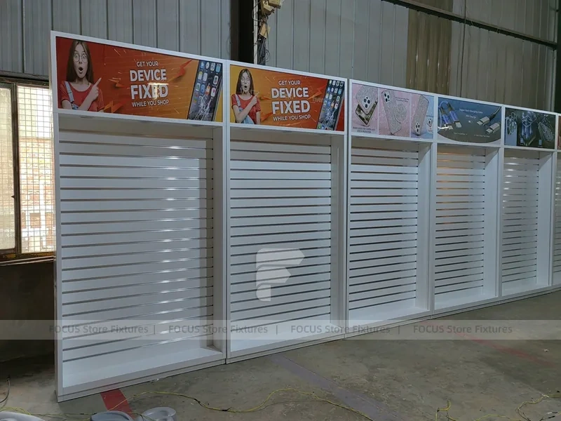Red Blue Device Fixer Backlit Wall Display