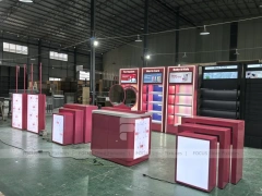 Red Category Beauty Wall Shelving Panels
