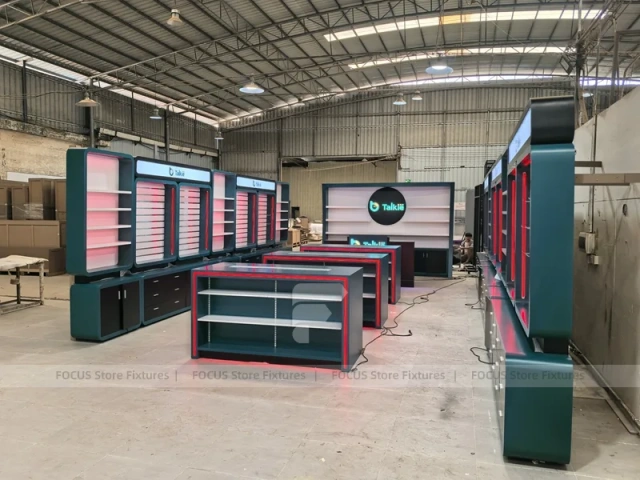Red Green Mobile Accessories Store Layout
