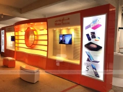 Red Orange Mobile Accessories Wall Display