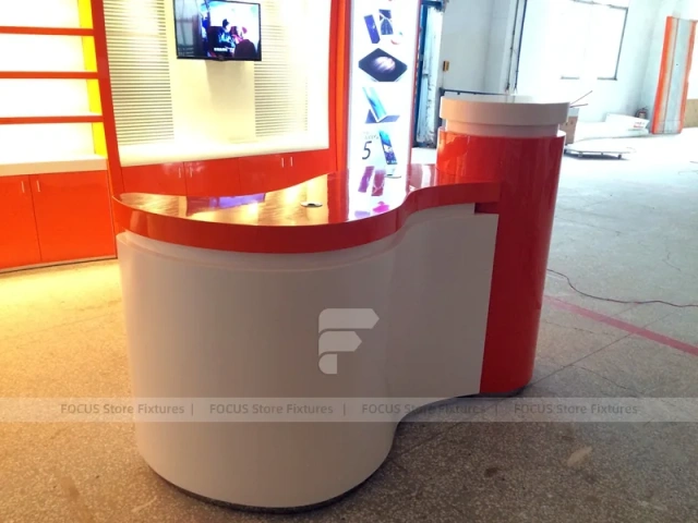 Red Orange Mobile Accessories Wall Display