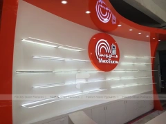 Red Orange Mobile Accessories Wall Display