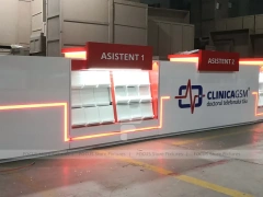Red White Assistant Phone Checkout Counter Set