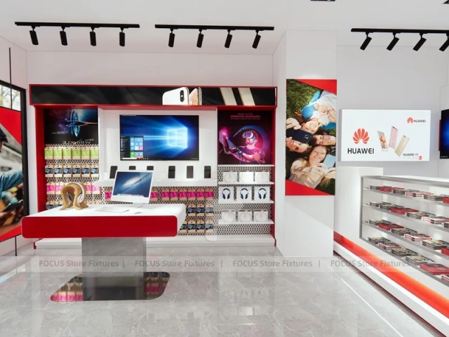Red White Hayso Mobile Phone Store Interior