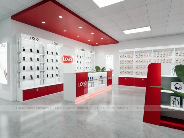 Red White Mobile Phone Reception Store