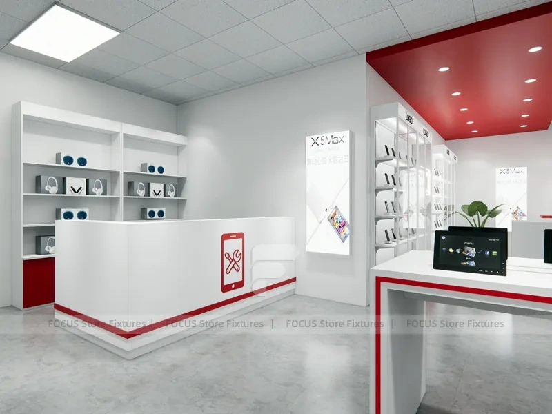 Red White Mobile Phone Reception Store