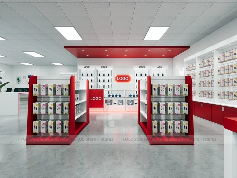 Red White Mobile Phone Reception Store