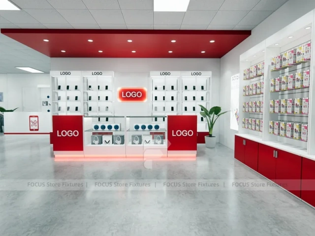 Red White Mobile Phone Reception Store