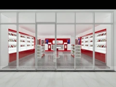 Red White Mobile Phone Store Interior