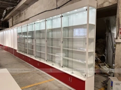 Red White Mobile Phone Store Interior Fixture