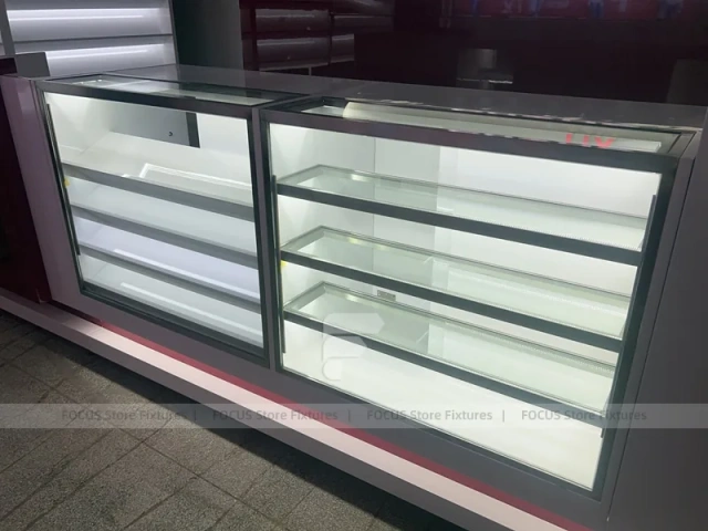 Red White Mobile Phone Wall Display Counter