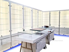 Red White Mobile Phone Wall Shelving Unit