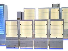 Red White Mobile Phone Wall Shelving Unit