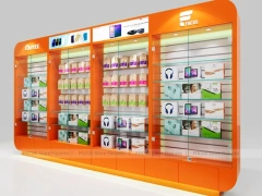 Red White Ouye Mobile Accessories Store Display