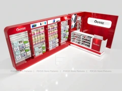Red White Ouye Mobile Accessories Store Display