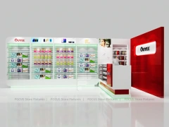 Red White Ouye Mobile Accessories Store Display