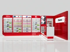 Red White Ouye Mobile Accessories Store Display