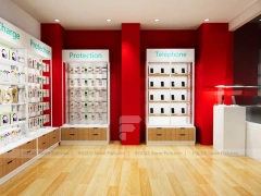 Red White Phone Accessories Wall Fixtures