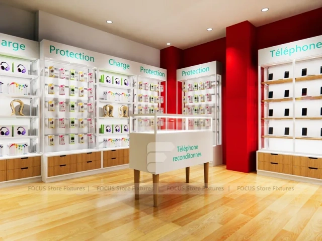 Red White Phone Accessories Wall Fixtures