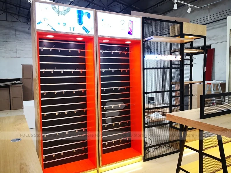 Red White Phone Accessories Wall Fixtures