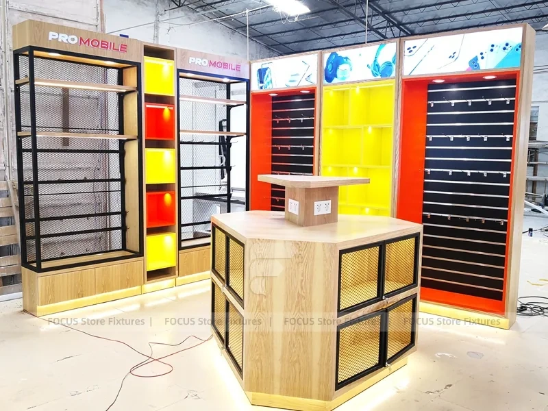 Red White Phone Accessories Wall Fixtures