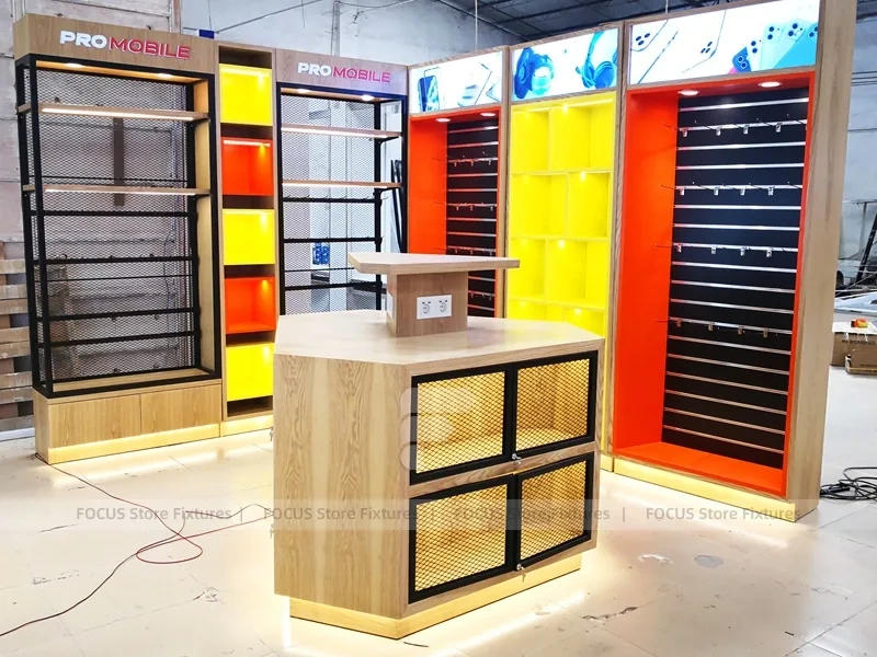 Red White Phone Accessories Wall Fixtures