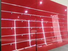 Red White Phone Reception Counter Display