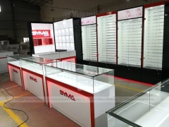 Red White Synva Phone Counter Display Set